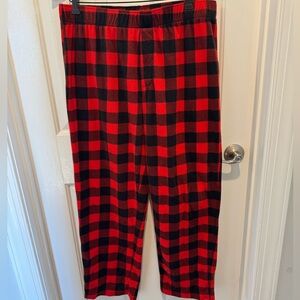Mens Wondershop Red and Black Checkered Pajama Bottoms Size L